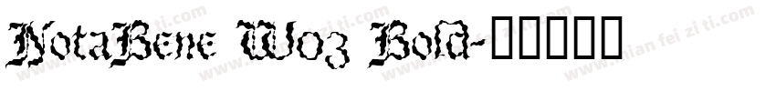 NotaBene W03 Bold字体转换